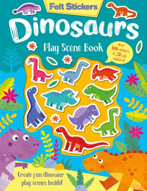 Vorderes Coverbild Felt Stickers Dinosaur Play Scene Book