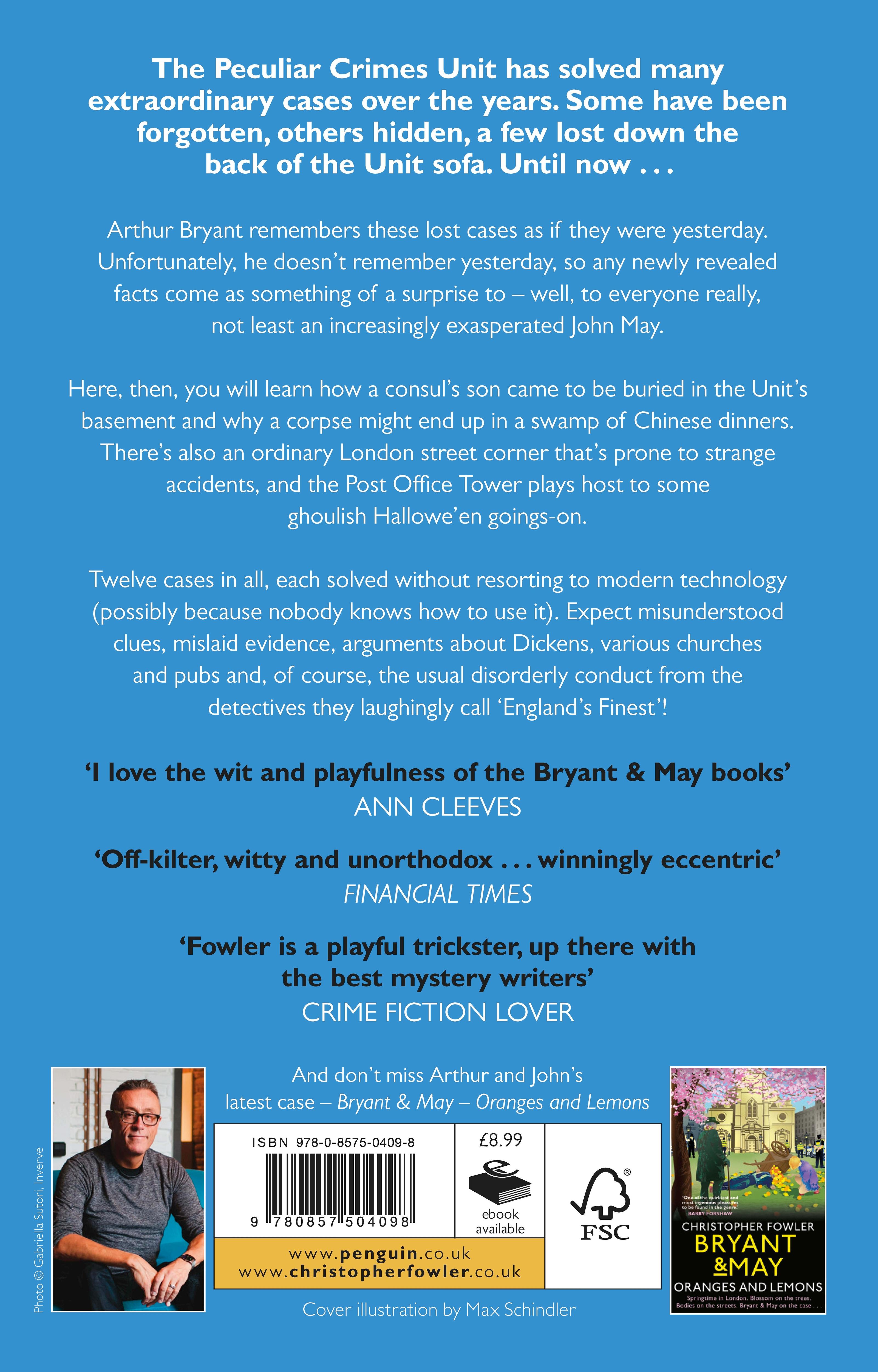 Rückseitencover Bryant & May - England's Finest