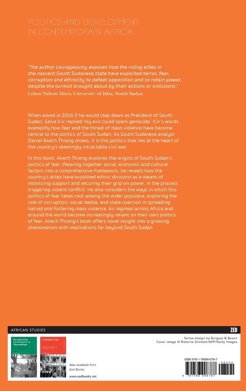 Rückseitencover The Politics of Fear in South Sudan