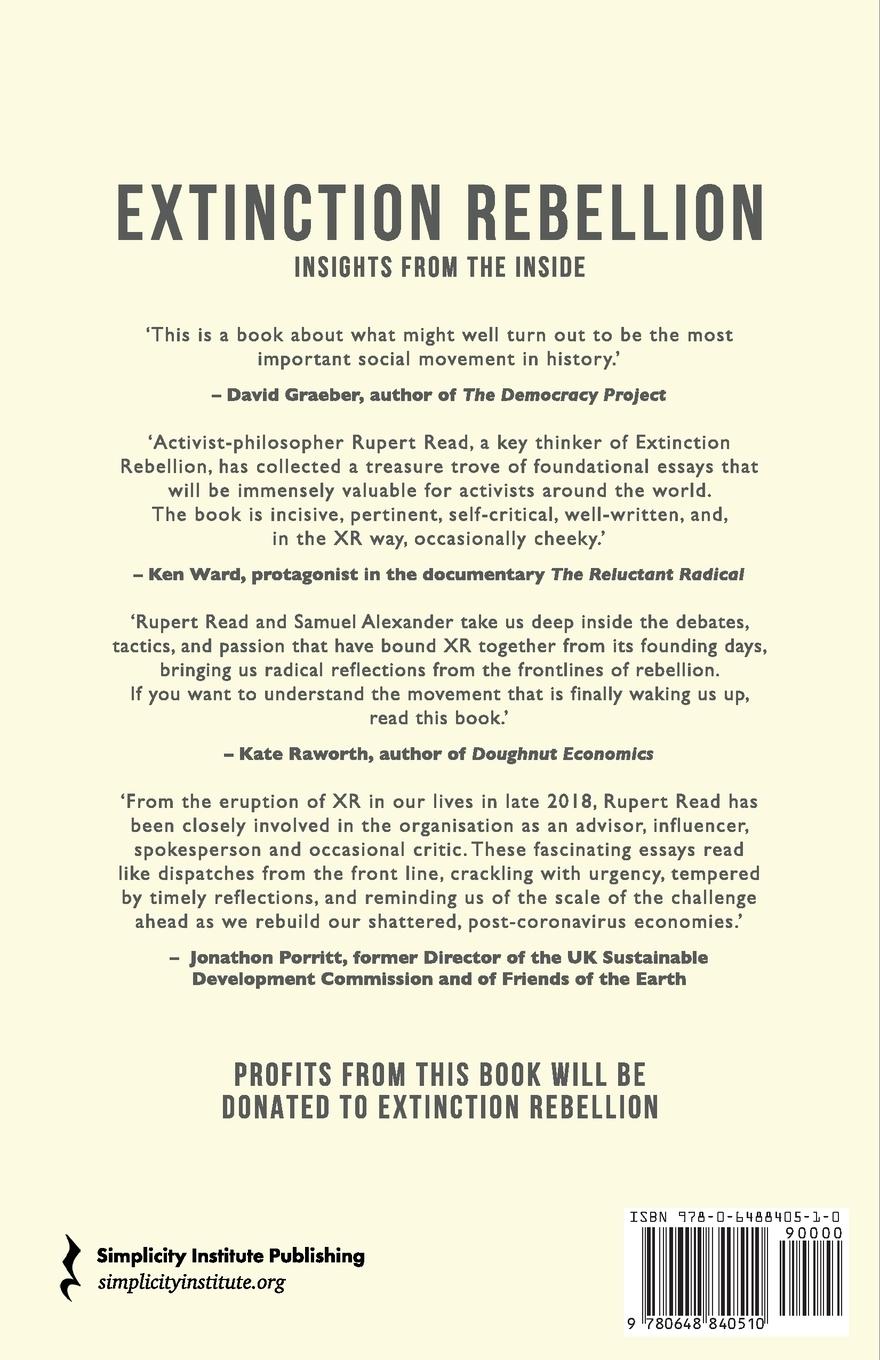 Rückseitencover Extinction Rebellion