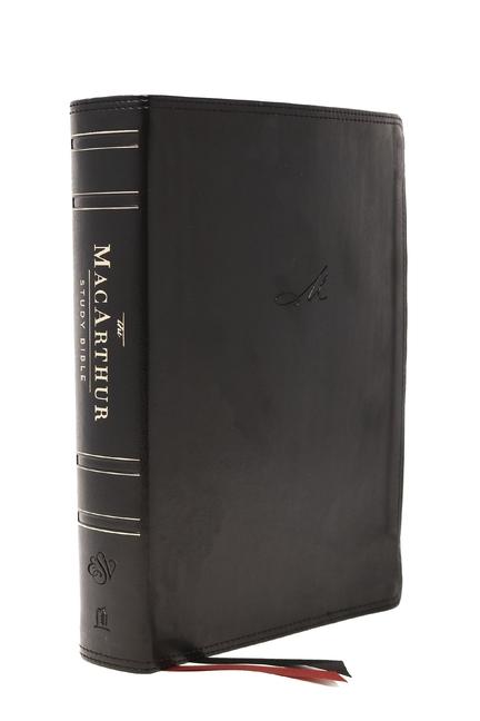Vorderes Coverbild The Esv, MacArthur Study Bible, 2nd Edition, Leathersoft, Black, Thumb Indexed