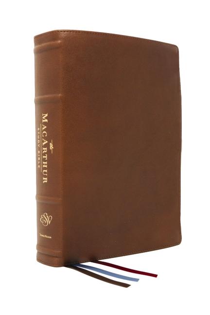 Vorderes Coverbild The Esv, MacArthur Study Bible, 2nd Edition, Premium Goatskin Leather, Brown, Premier Collection