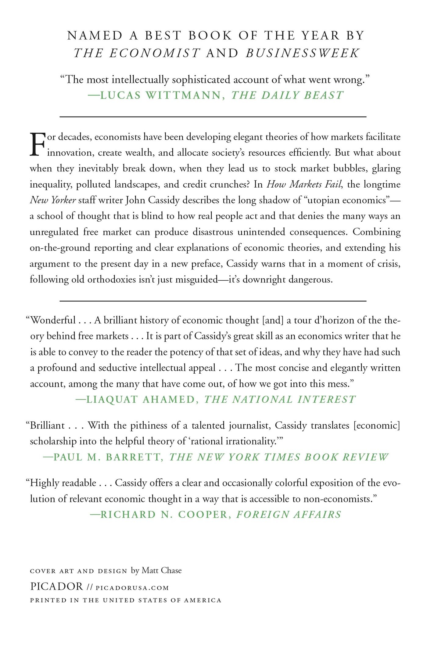 Rückseitencover How Markets Fail