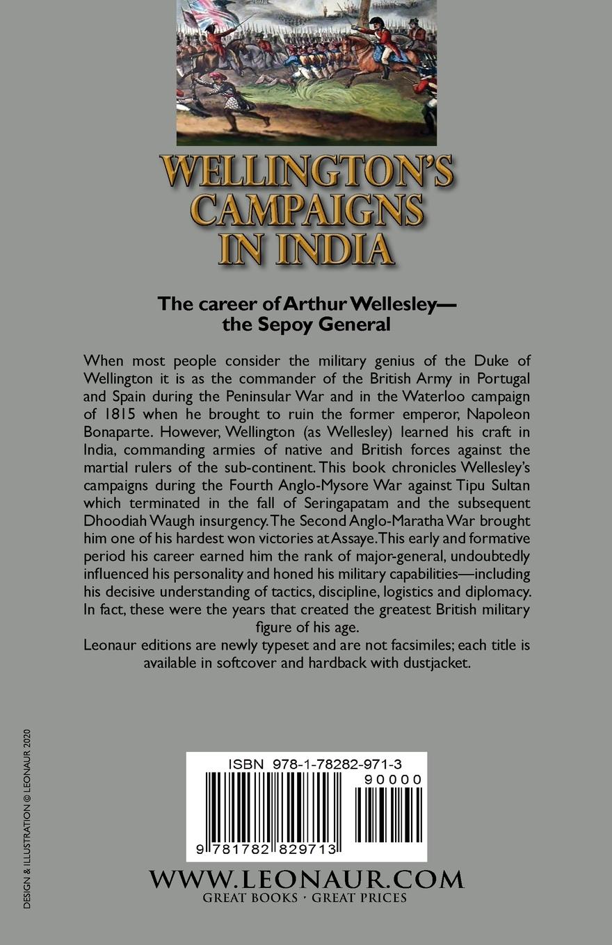 Rückseitencover Wellington's Campaigns in India