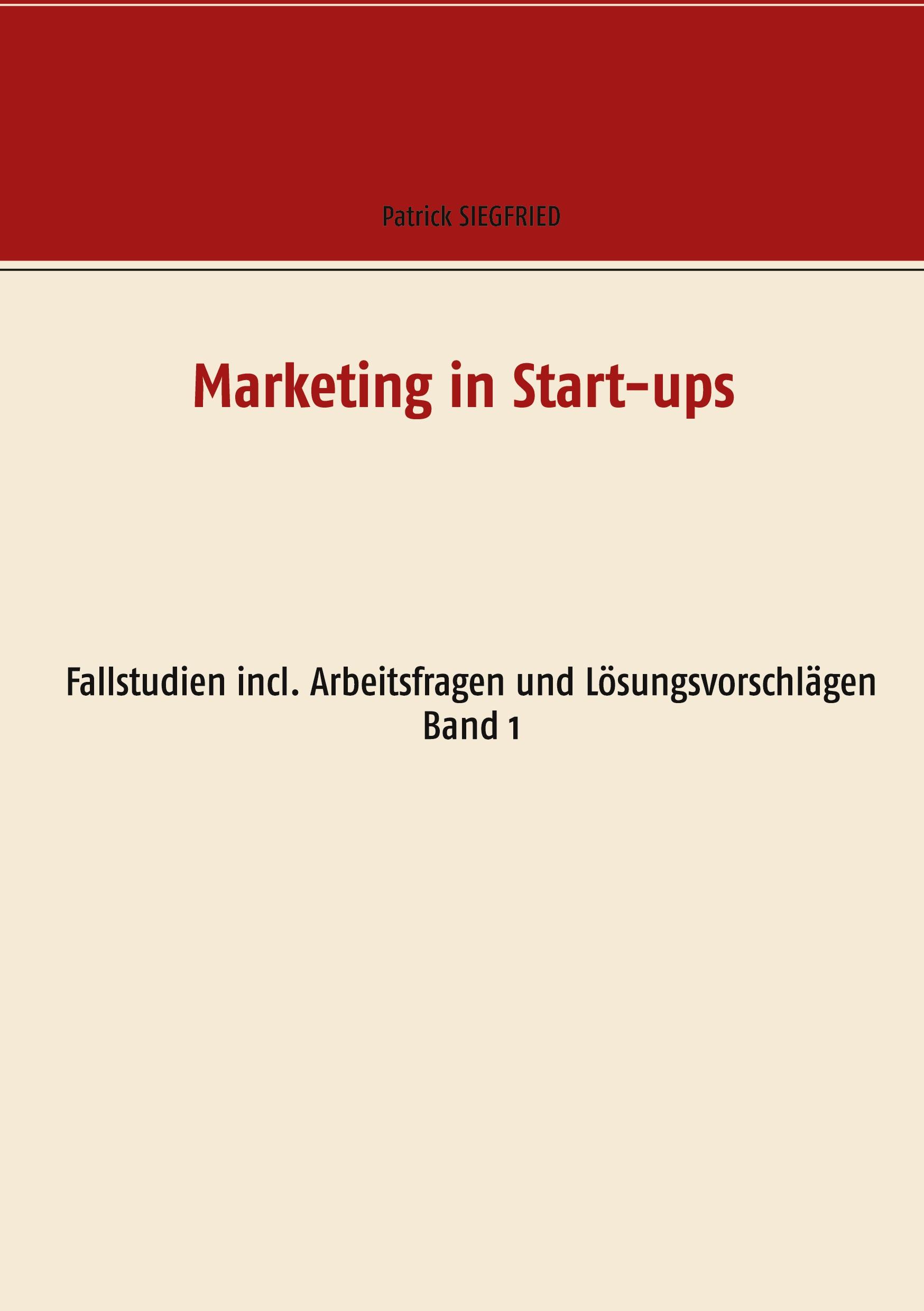 Vorderes Coverbild Marketing in Start-ups