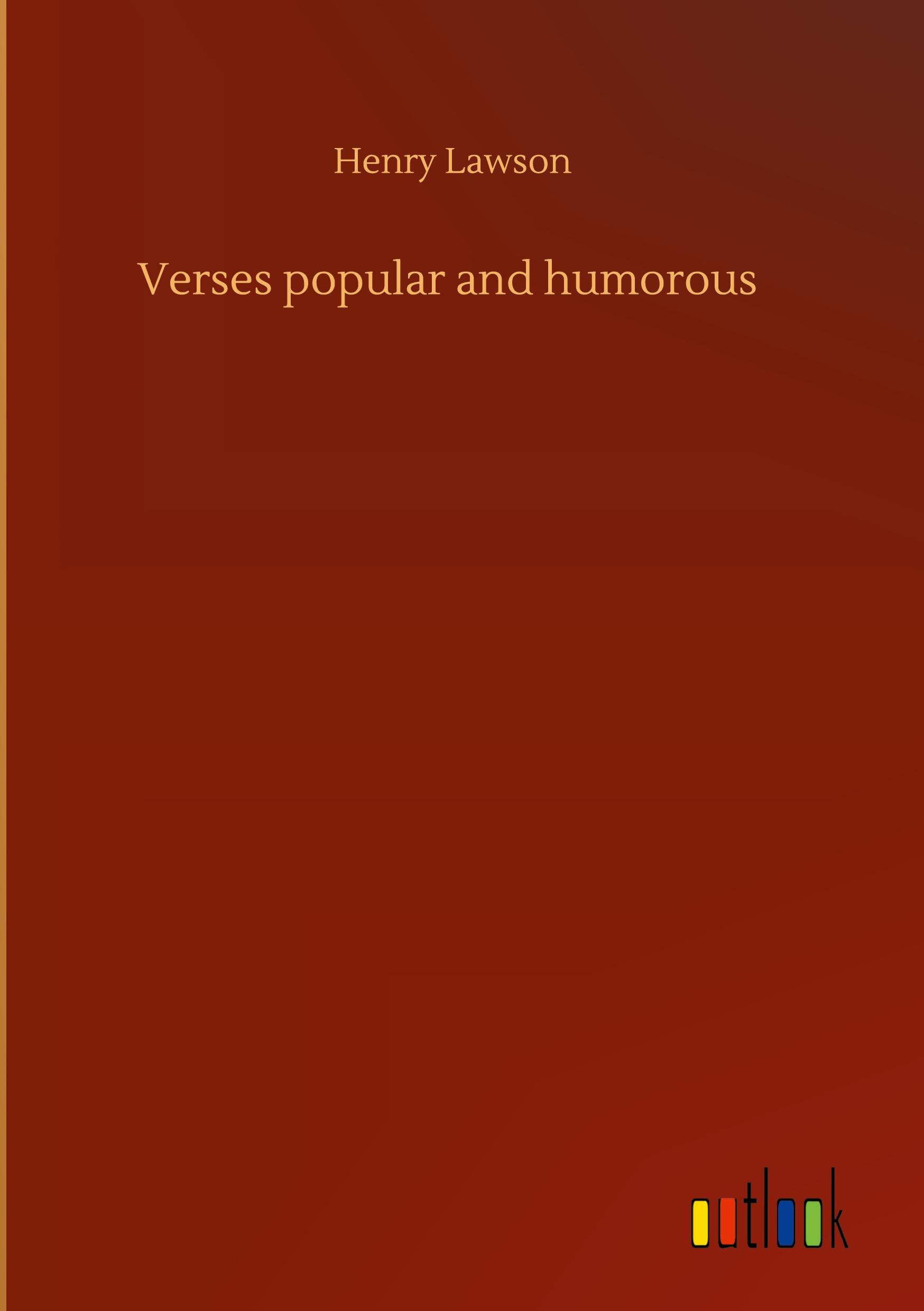 Vorderes Coverbild Verses popular and humorous