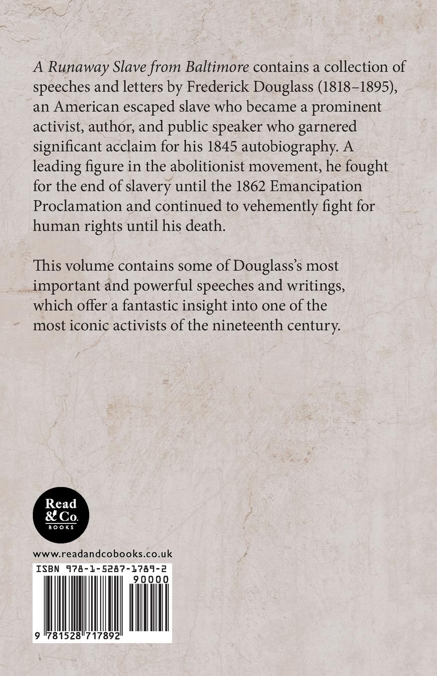 Rückseitencover A Runaway Slave from Baltimore