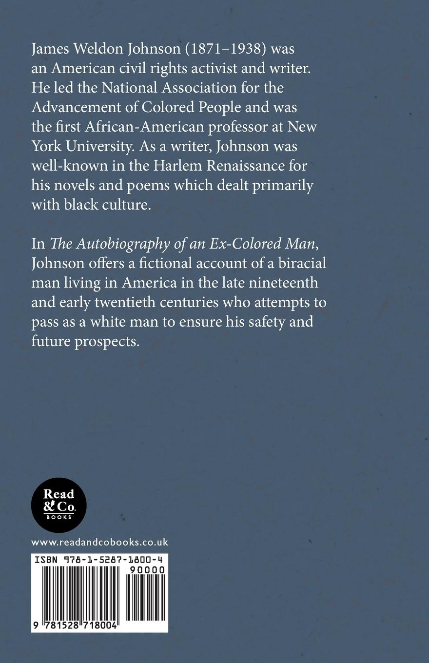 Rückseitencover The Autobiography of an Ex-Colored Man