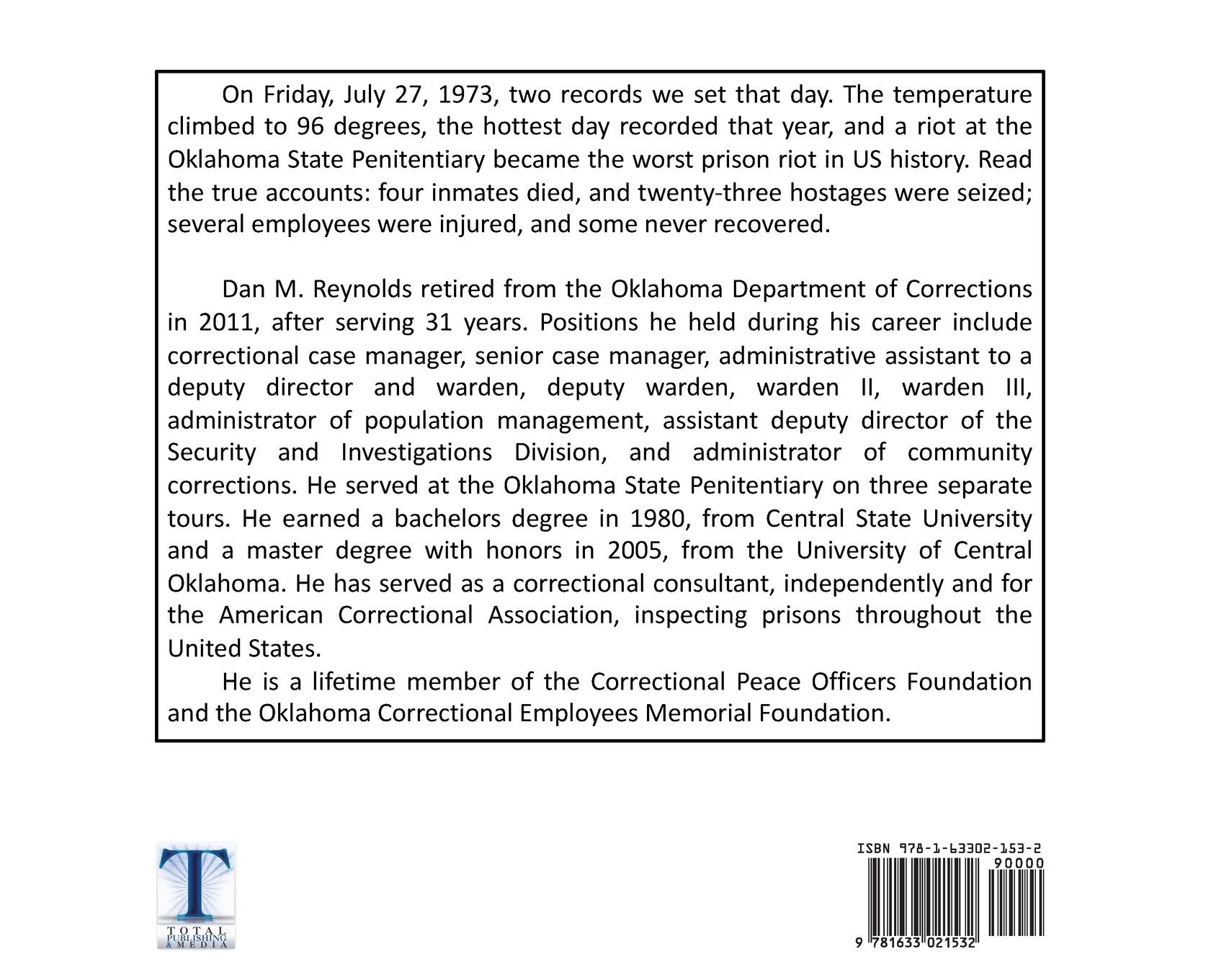 Rückseitencover The Riot of '73 Oklahoma State Penitentiary