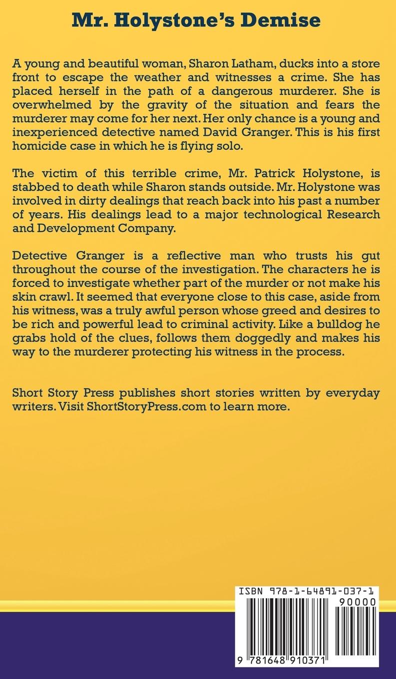 Rückseitencover Short Story Press Presents Mr. Holystone's Demise