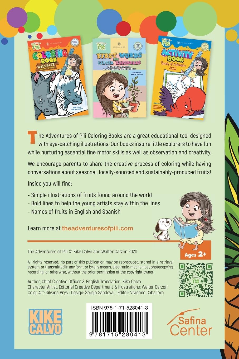 Rückseitencover The Adventures of Pili Coloring Book