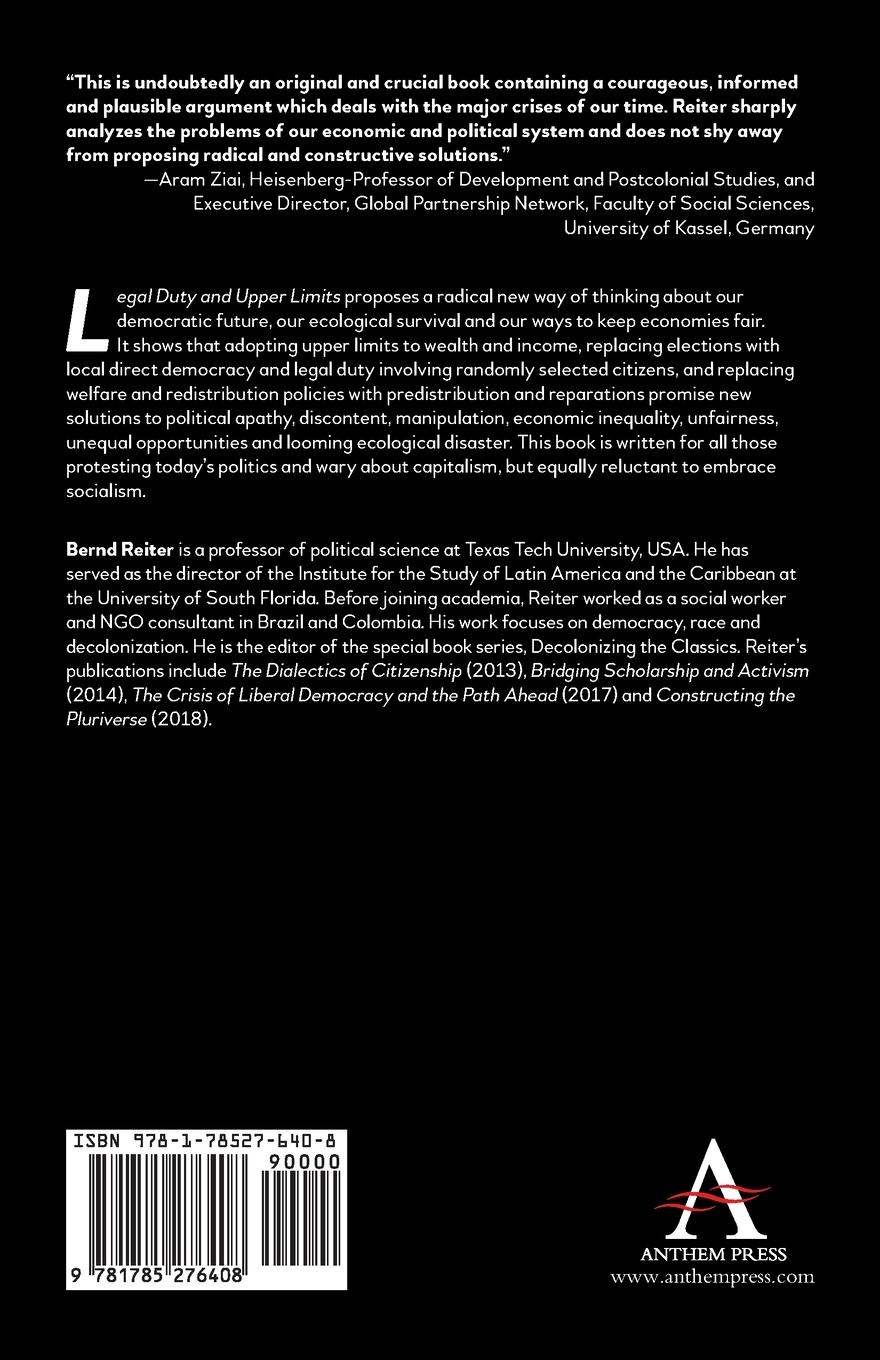 Rückseitencover Legal Duty and Upper Limits