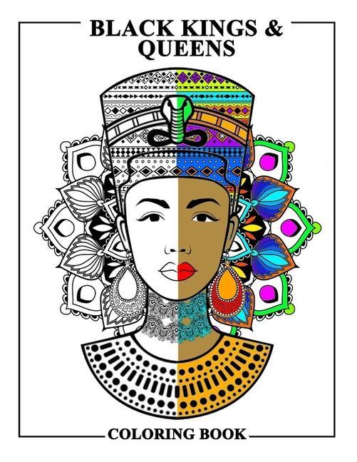 Vorderes Coverbild Black Kings and Queens Coloring Book: Adult Colouring Fun Stress Relief Relaxation and Escape