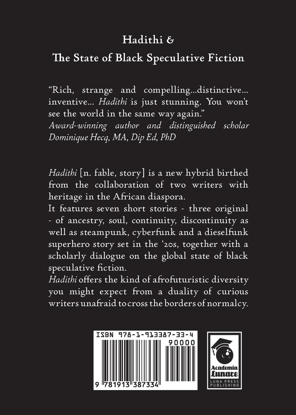Rückseitencover Hadithi & The State of Black Speculative Fiction