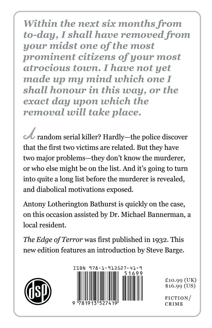 Rückseitencover The Edge of Terror