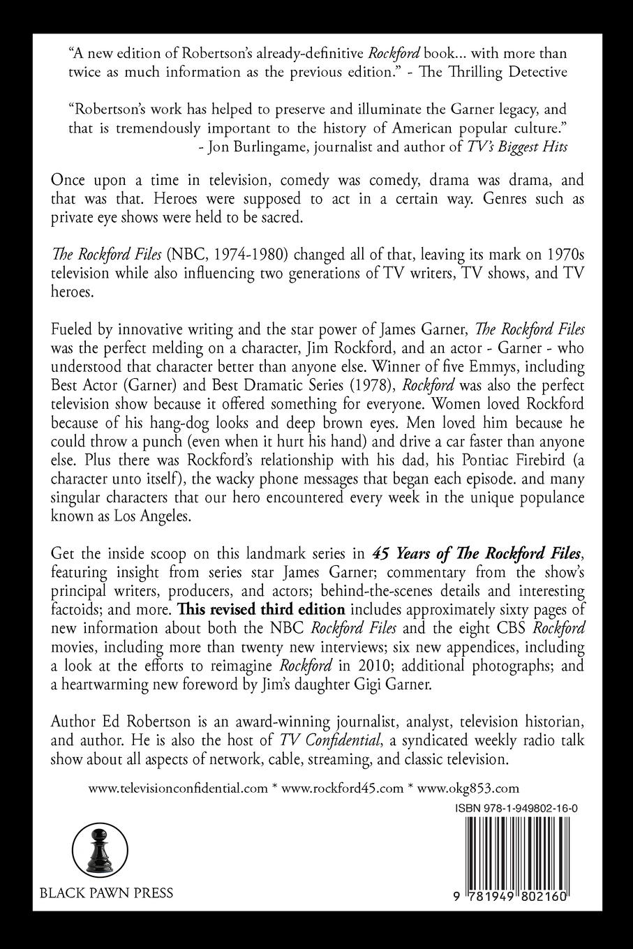 Rückseitencover 45 Years of The Rockford Files