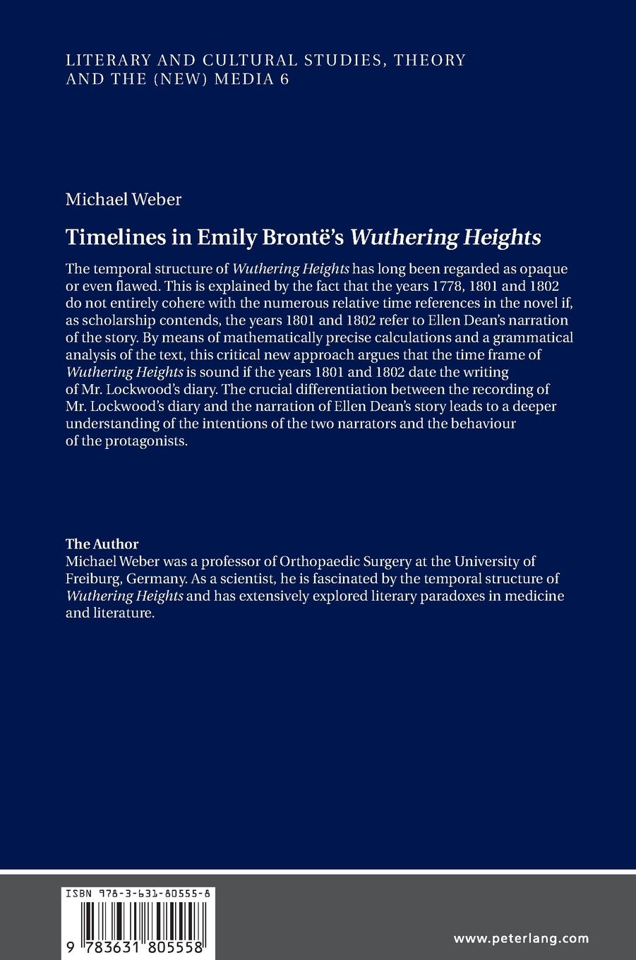 Rückseitencover Timelines in Emily Brontë's 'Wuthering Heights'