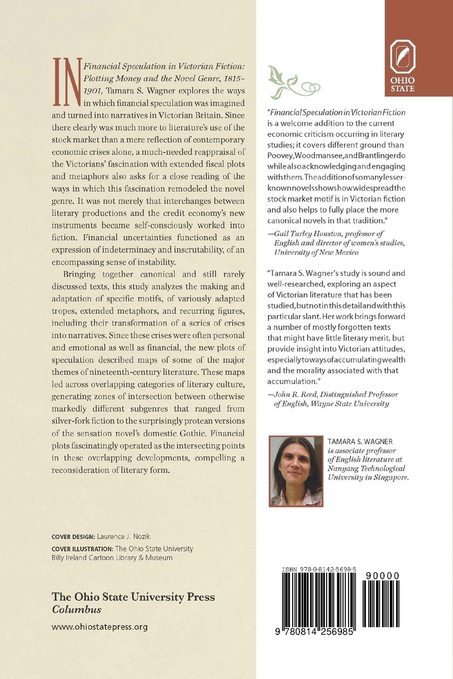 Rückseitencover Financial Speculation in Victorian Fiction