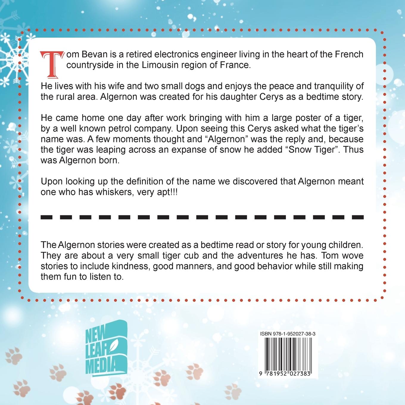 Rückseitencover ALGERNON SNOW TIGER