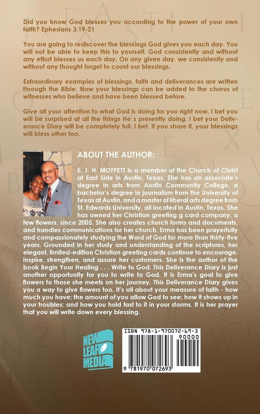 Rückseitencover Deliverance Diary