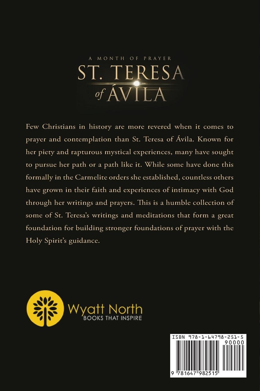 Rückseitencover St.Teresa of Ávila A Month of Prayer