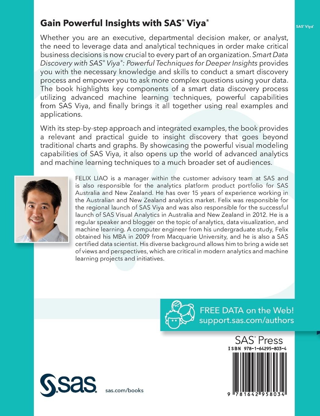 Rückseitencover Smart Data Discovery Using SAS Viya: Powerful Techniques for Deeper Insights (Hardcover edition)