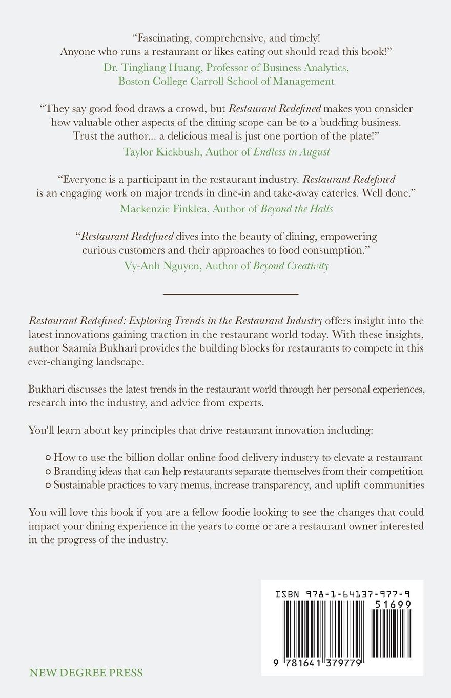 Rückseitencover Restaurant Redefined
