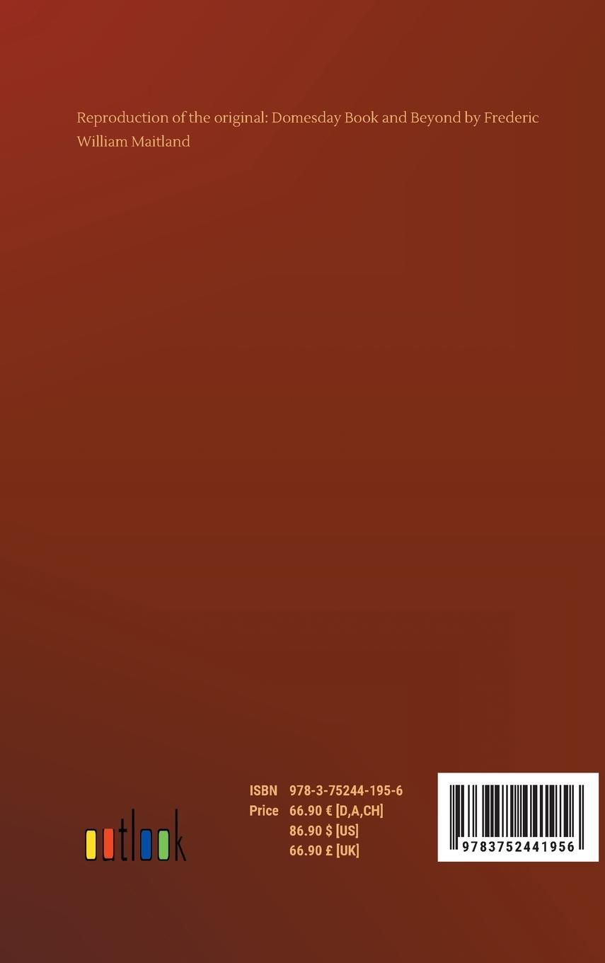 Rückseitencover Domesday Book and Beyond
