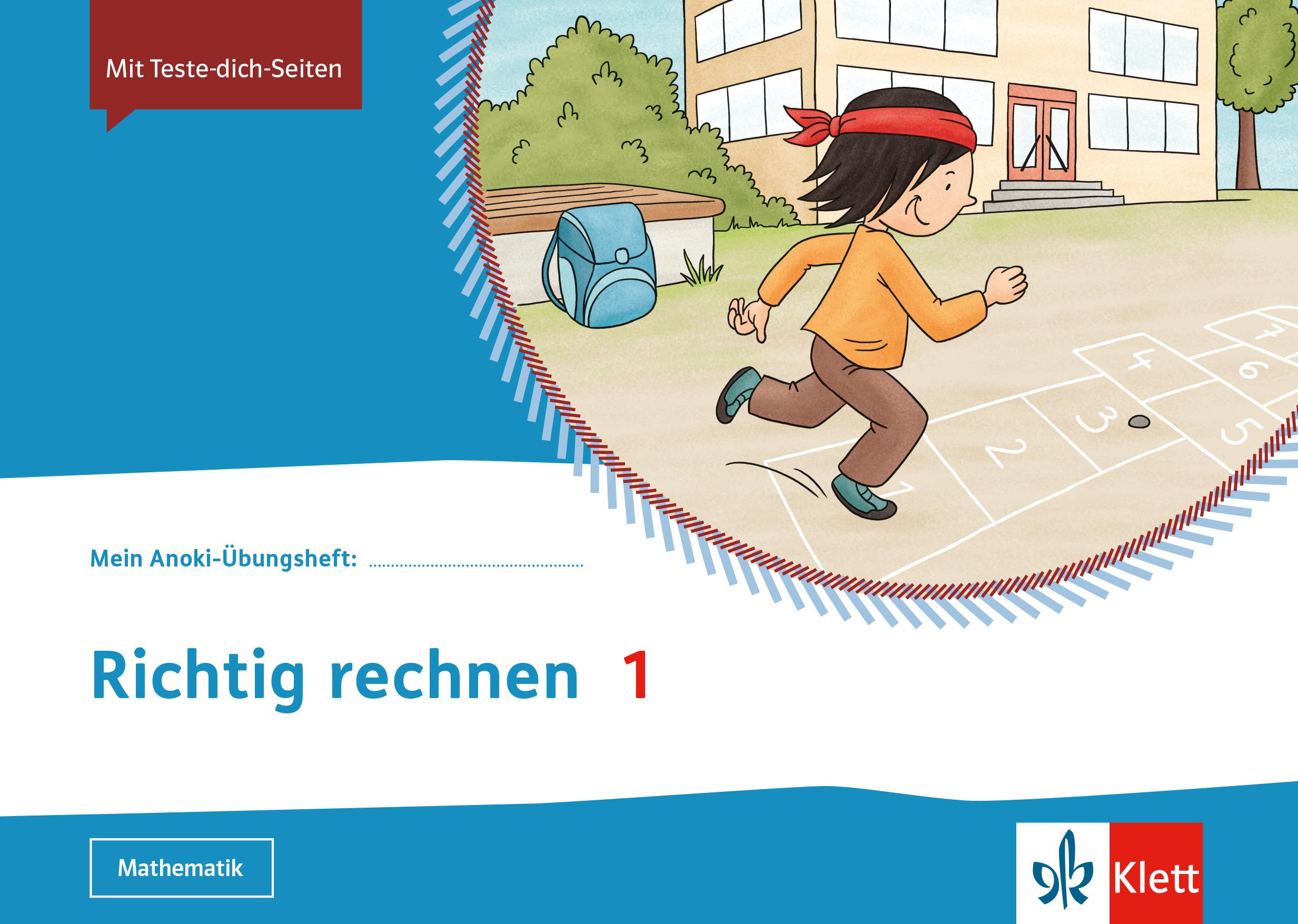 Vorderes Coverbild Mein Anoki-Übungsheft. Richtig rechnen 1. Übungsheft Klasse 1
