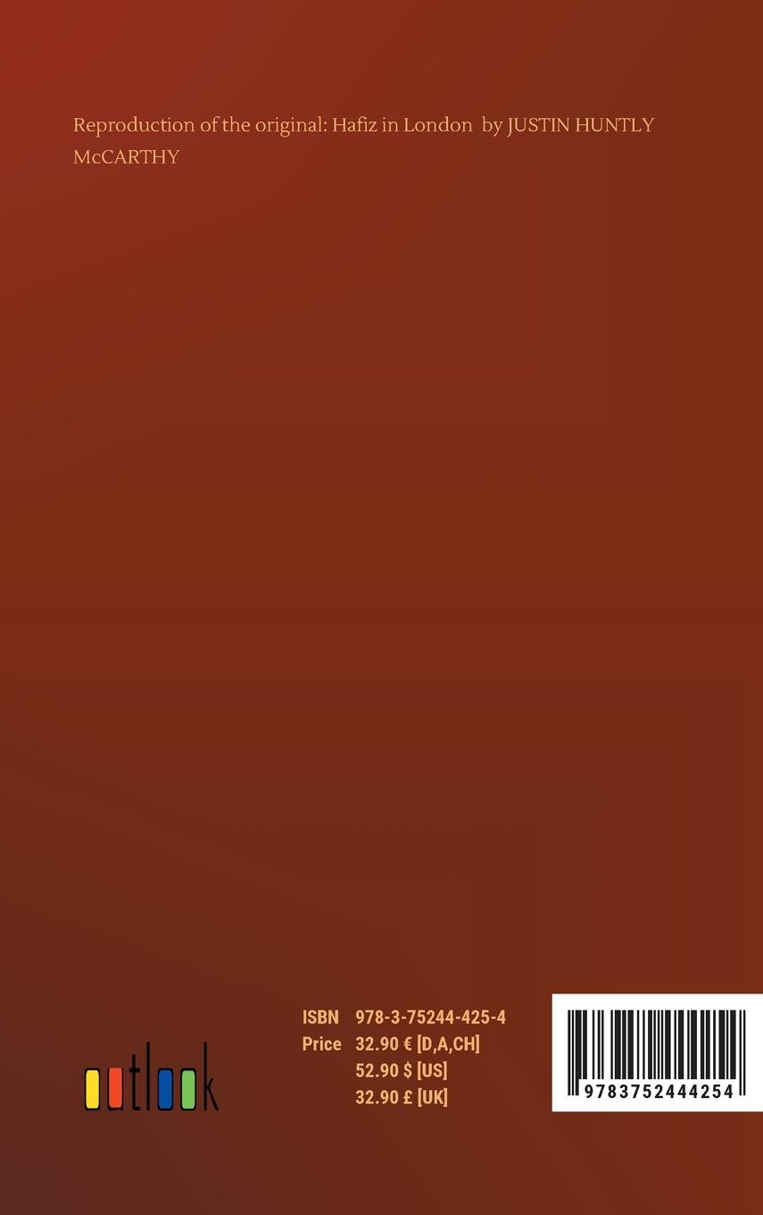 Rückseitencover Hafiz in London