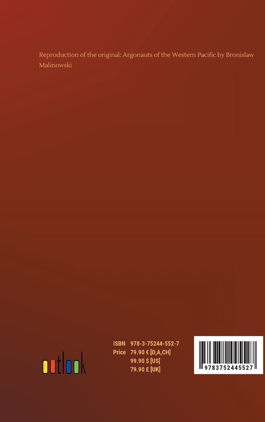 Rückseitencover Argonauts of the Western Pacific