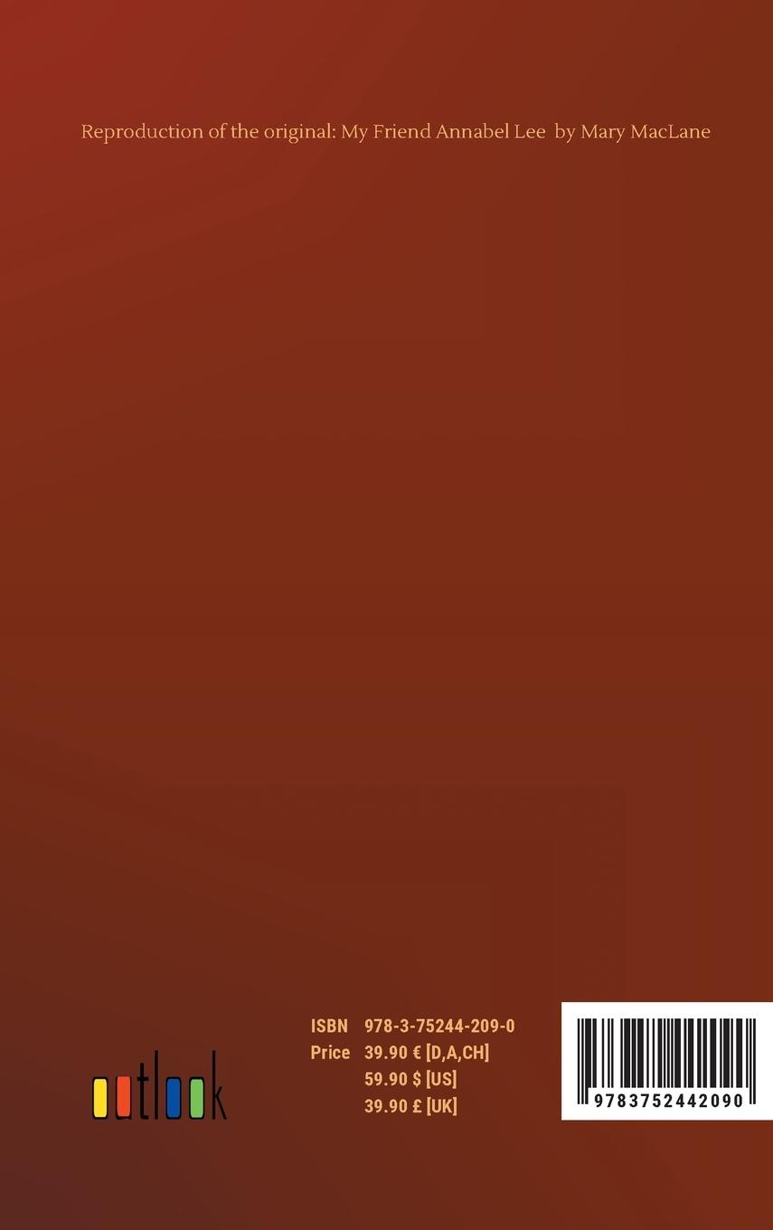 Rückseitencover My Friend Annabel Lee