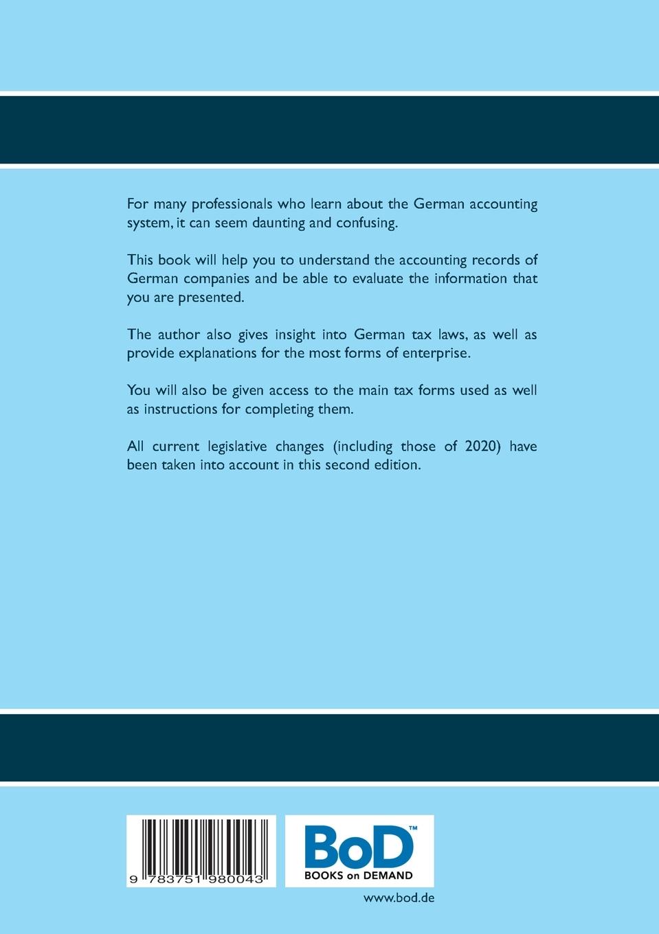 Rückseitencover An Introduction to the German Accountancy System