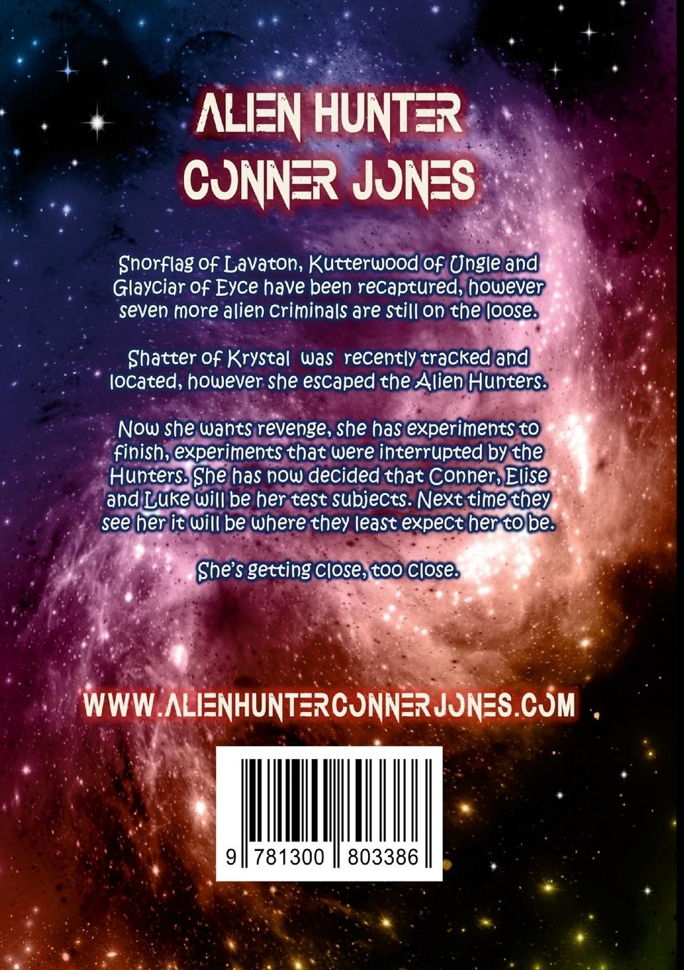 Rückseitencover Alien Hunter Conner Jones - Shatter of Krystal