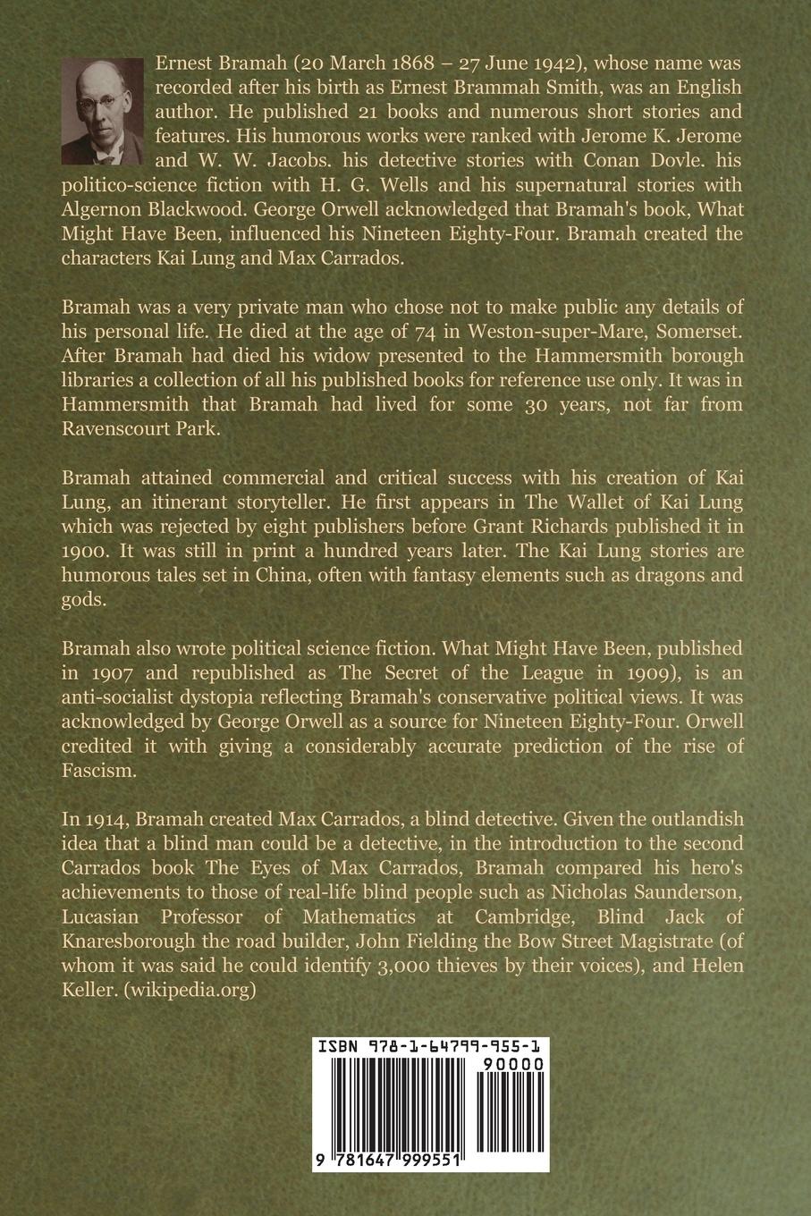 Rückseitencover Max Carrados