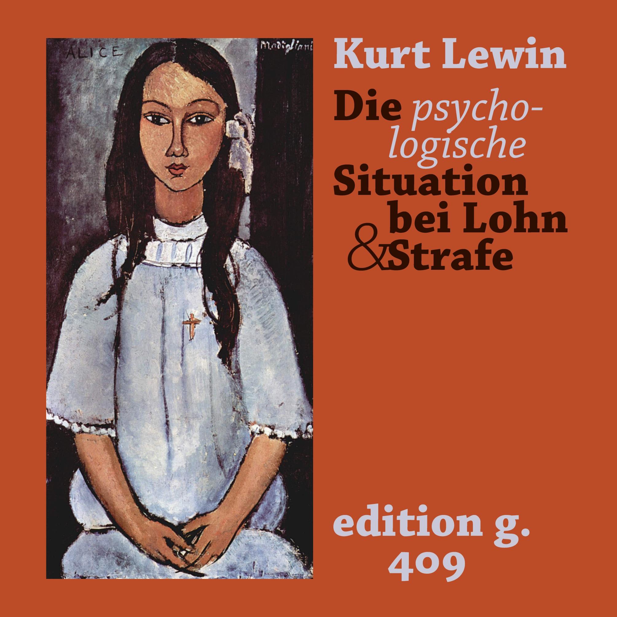 Vorderes Coverbild Die psychologische Situation bei Lohn und Strafe