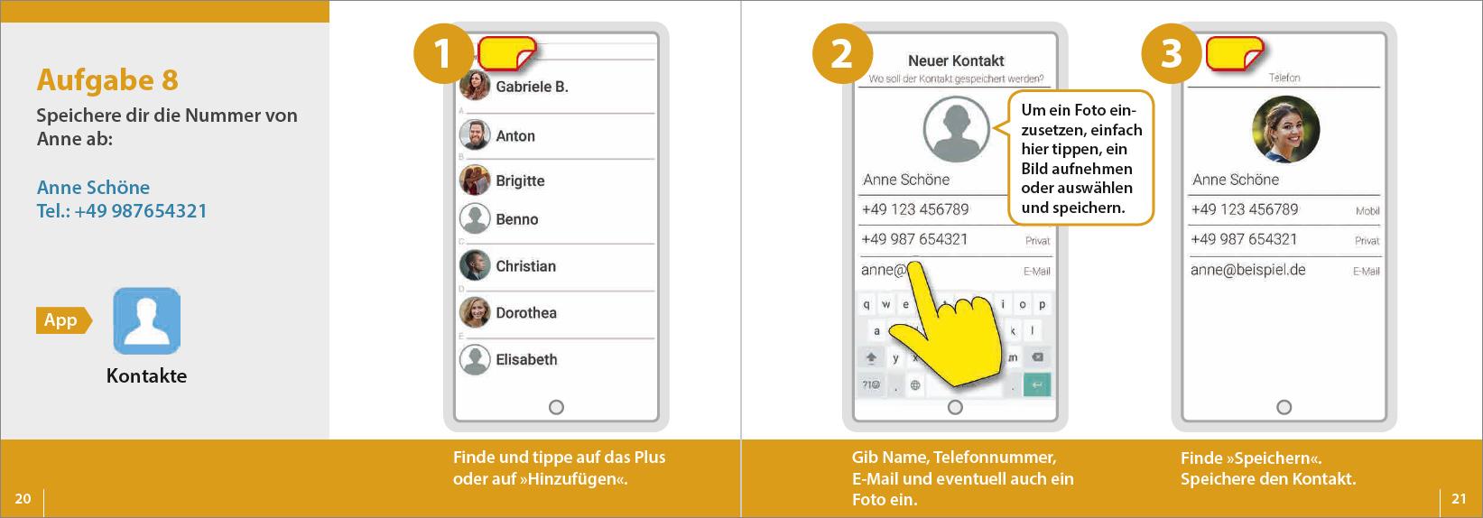 Beispielinhalt (Bild) Smartphonekurs für Senioren - Trainer-Starterpaket für Android und iOS