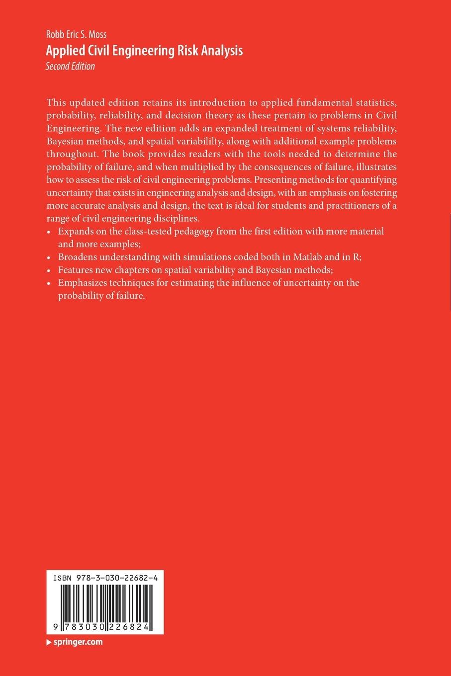Rückseitencover Applied Civil Engineering Risk Analysis