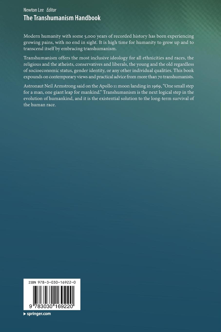 Rückseitencover The Transhumanism Handbook