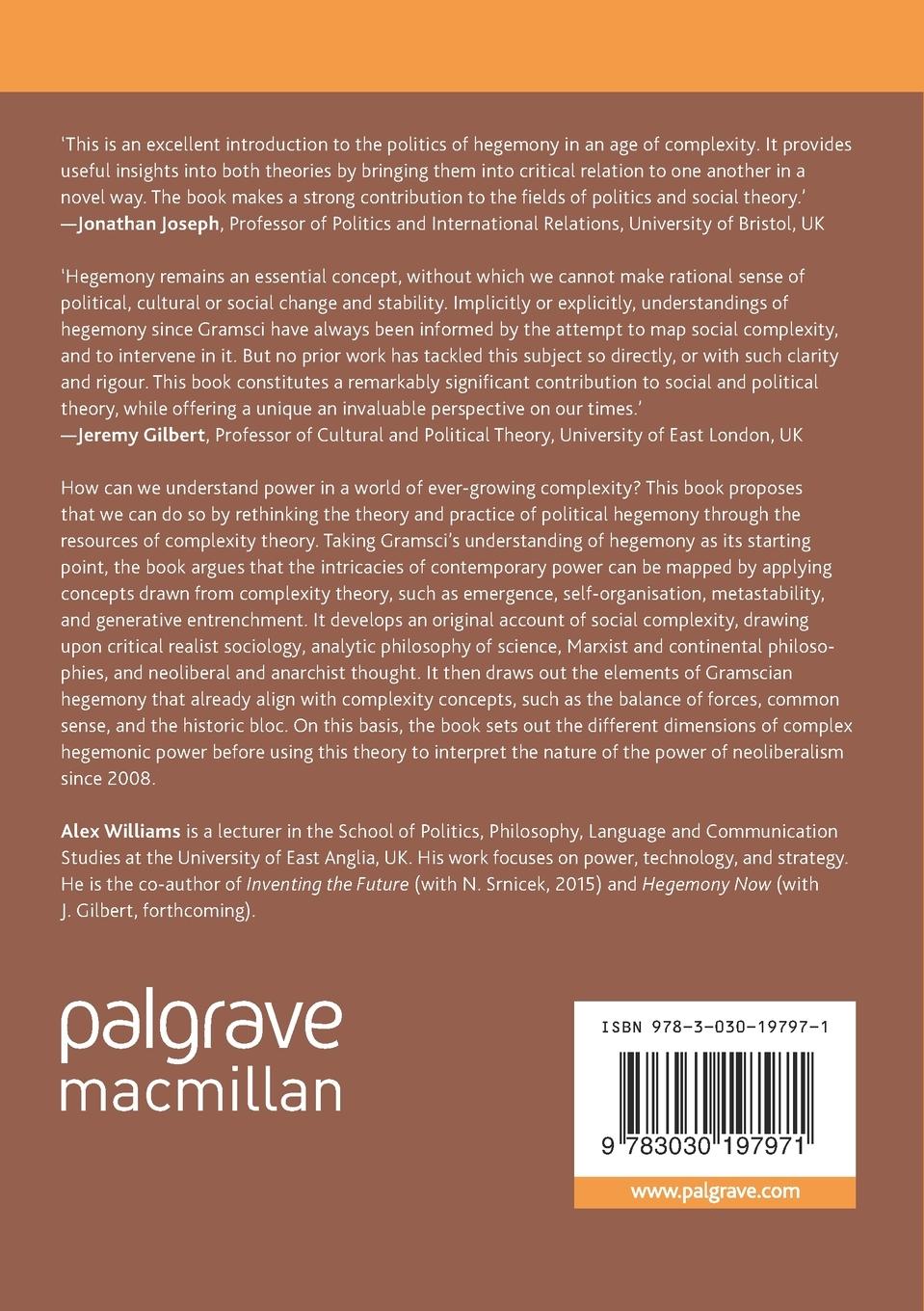 Rückseitencover Political Hegemony and Social Complexity