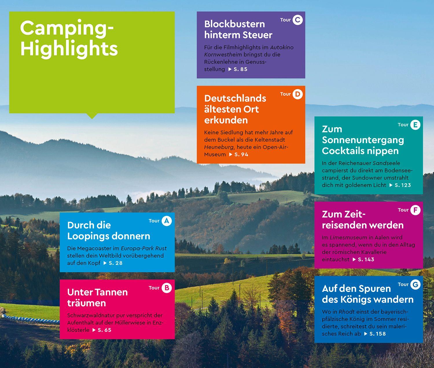 Beispielinhalt (Bild) MARCO POLO Camper Guide Baden-Württemberg & Pfalz