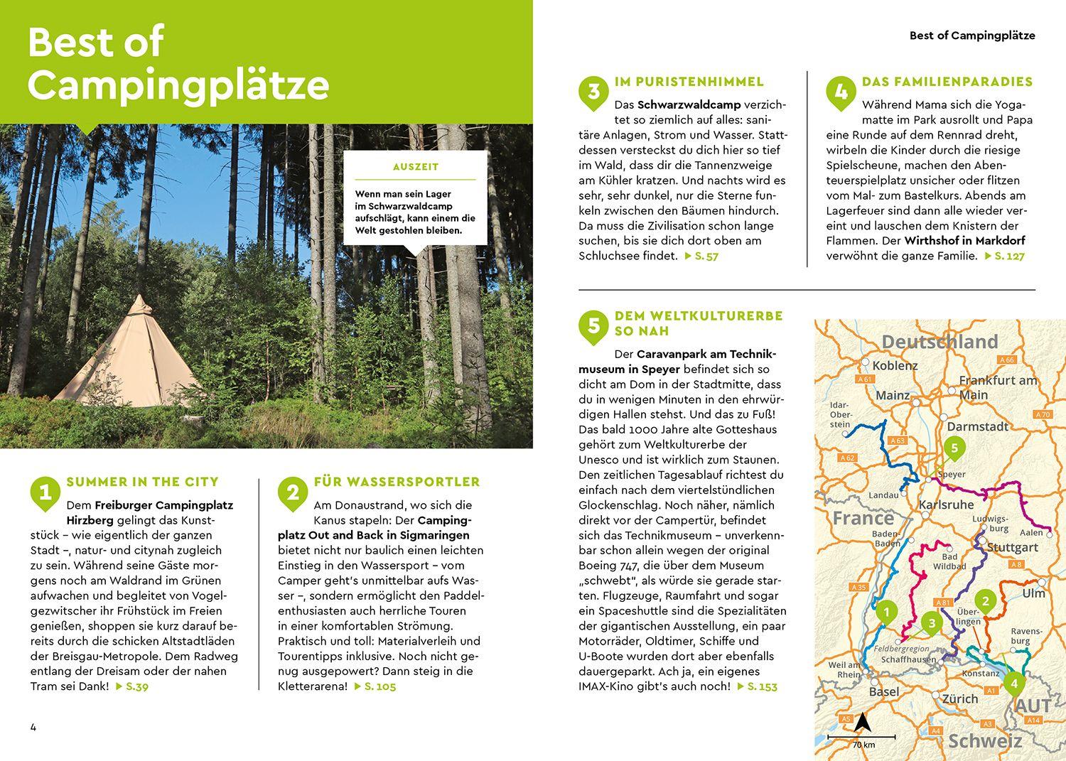 Beispielinhalt (Bild) MARCO POLO Camper Guide Baden-Württemberg & Pfalz