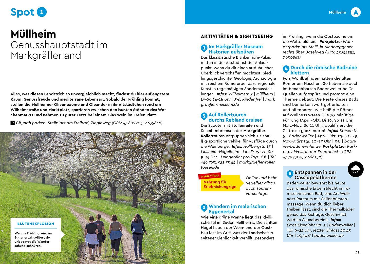 Beispielinhalt (Bild) MARCO POLO Camper Guide Baden-Württemberg & Pfalz