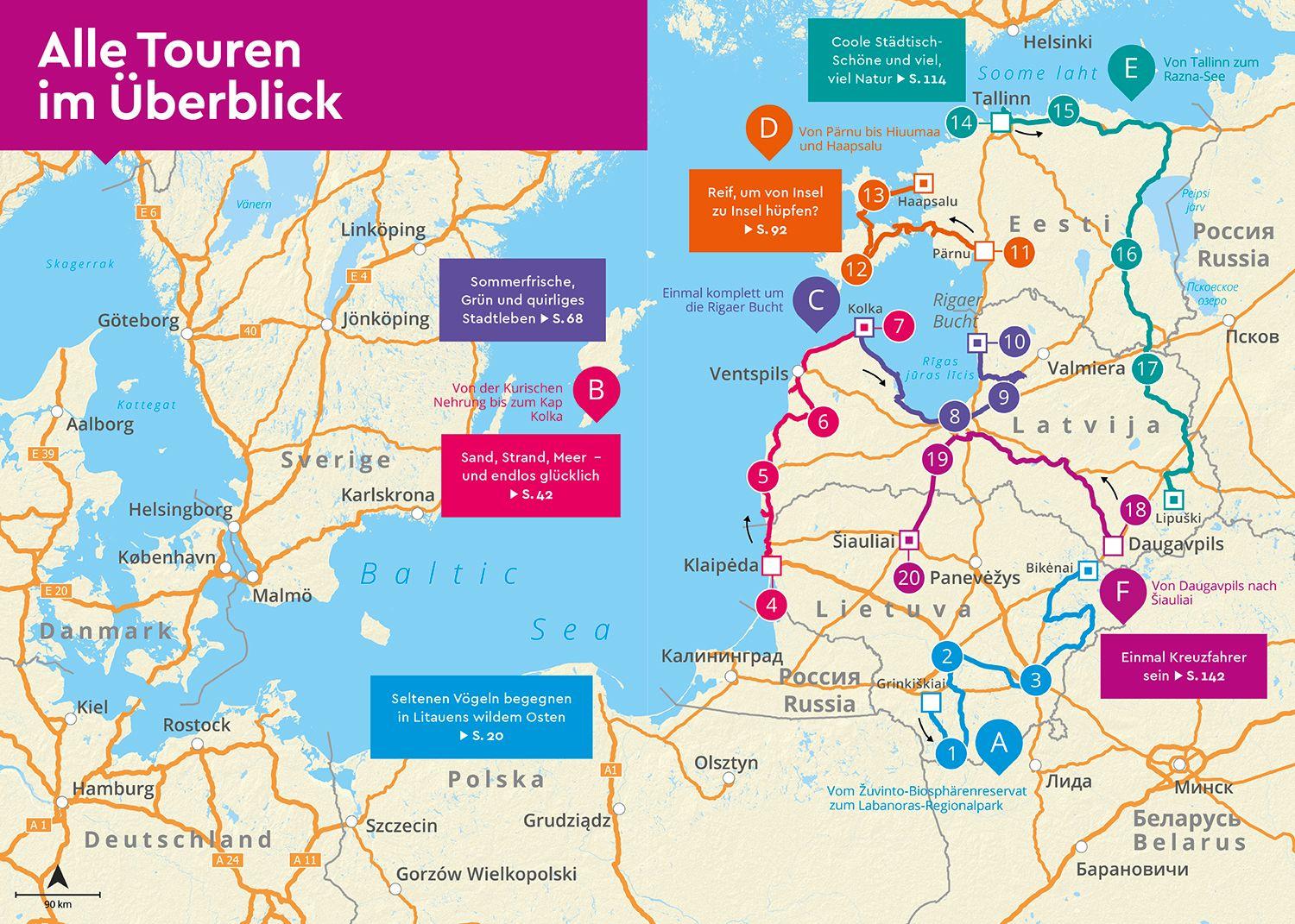 Beispielinhalt (Bild) MARCO POLO Camper Guide Baltikum