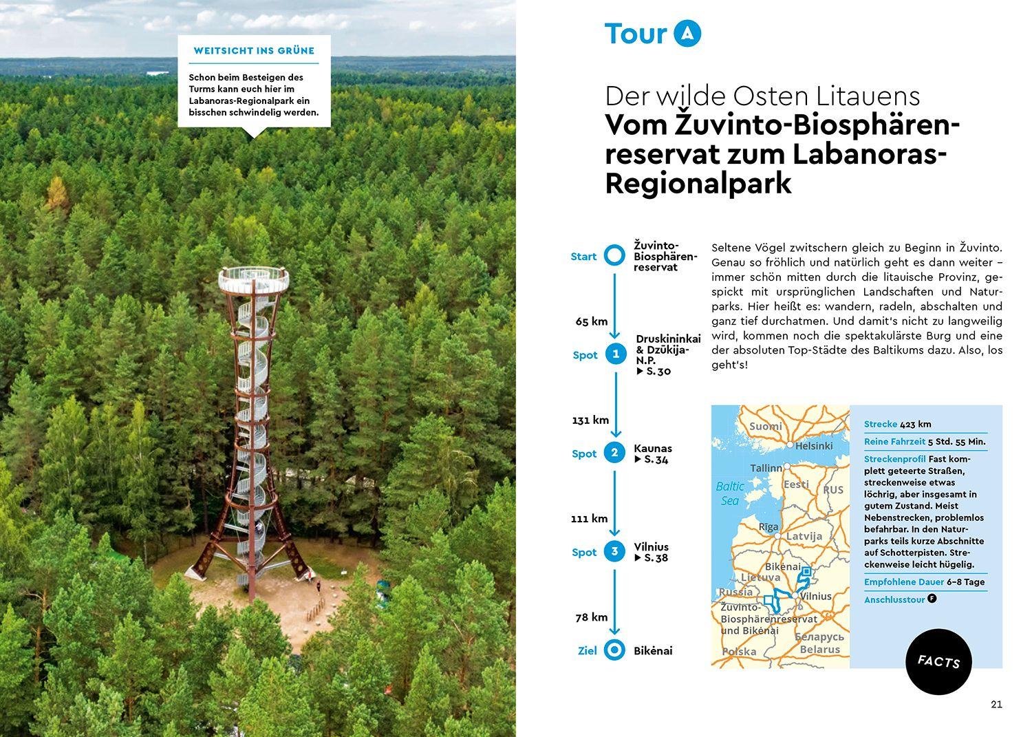 Beispielinhalt (Bild) MARCO POLO Camper Guide Baltikum