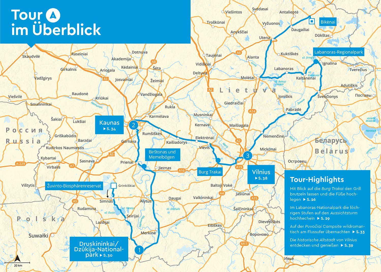 Beispielinhalt (Bild) MARCO POLO Camper Guide Baltikum