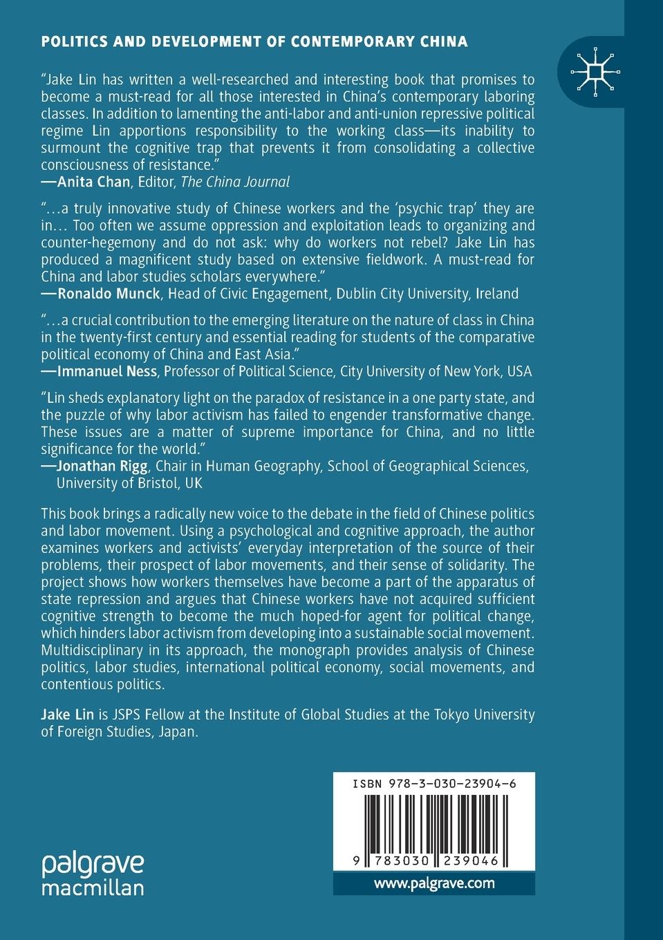 Rückseitencover Chinese Politics and Labor Movements