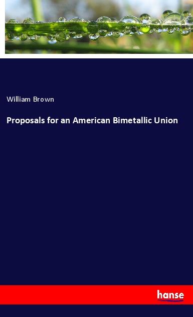 Vorderes Coverbild Proposals for an American Bimetallic Union