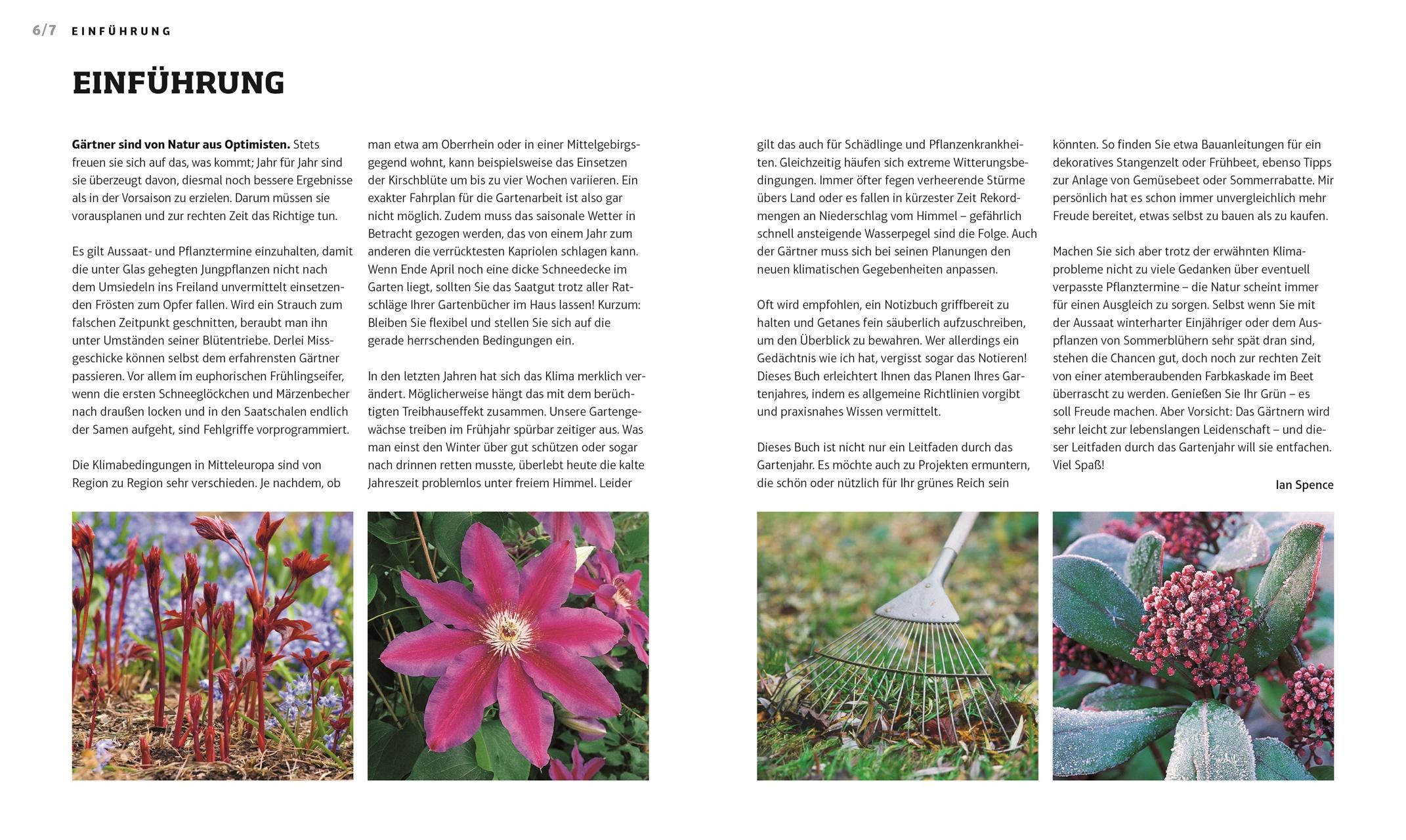 Beispielinhalt (Bild) Das Gartenjahr