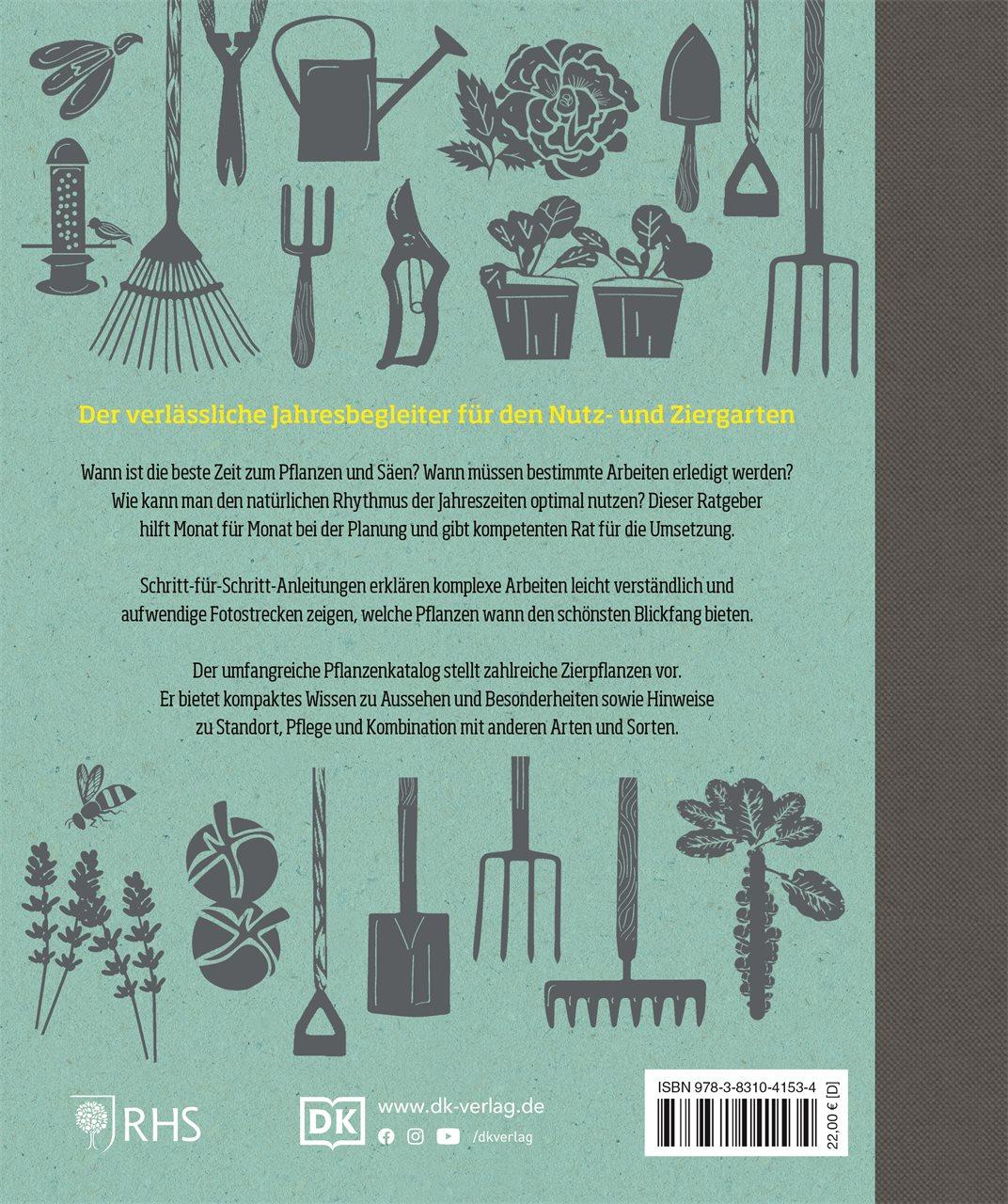 Rückseitencover Das Gartenjahr